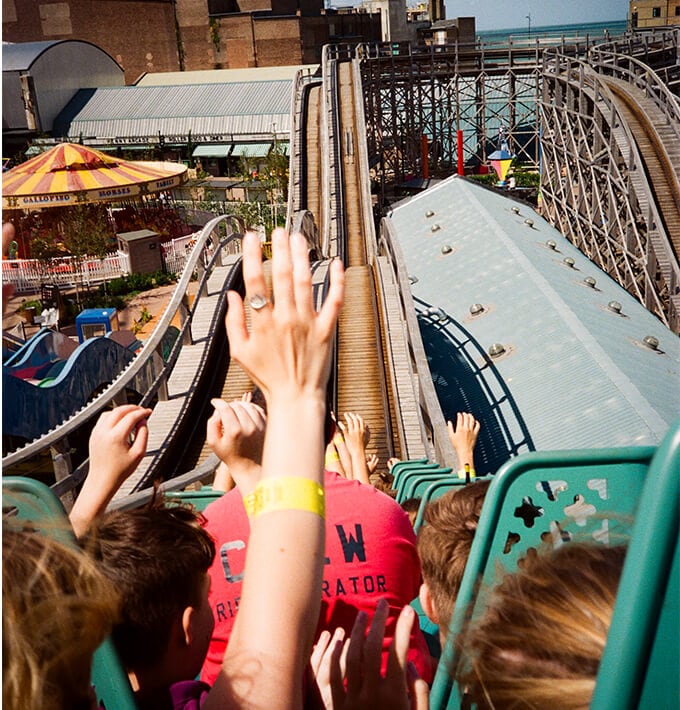 Roller coaster ride Roller coaster ride